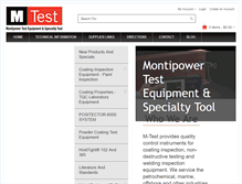 Tablet Screenshot of m-testco.com